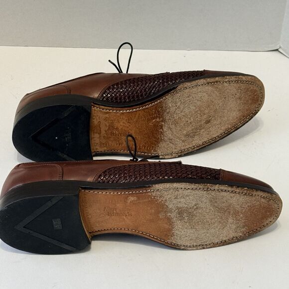 Allen Edmonds Men's Size 9D Lauderdale Woven Leather Shoes Burnished Chili - Picture 9 of 9